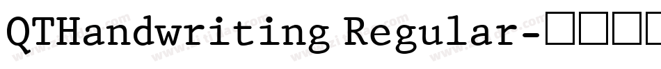 QTHandwriting Regular字体转换